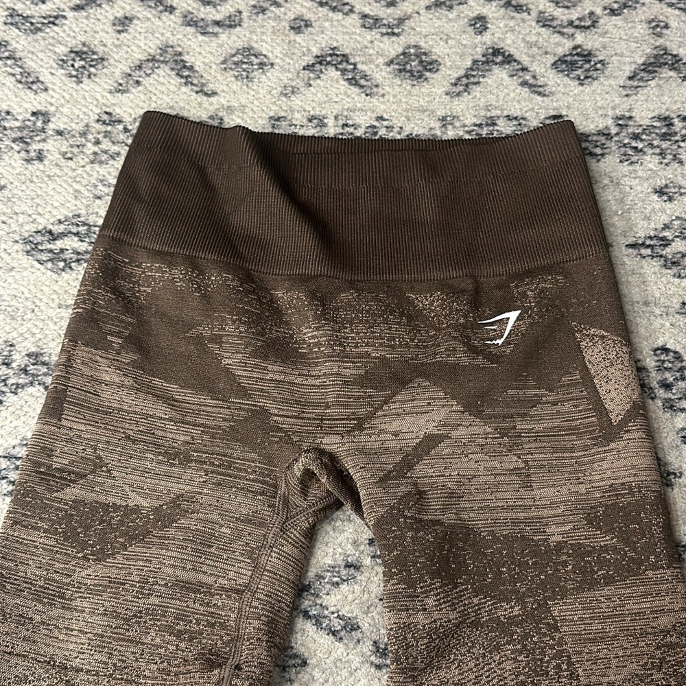 Gymshark women’s Patterned Brown Leggings